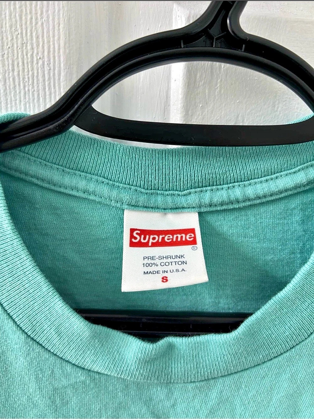 Supreme Top Shotta Tee Teal SS22, Size Small, Brand New - Picture 3 of 5